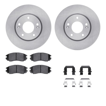 6512-03195, Rotors With 5000 Advanced Brake Pads Includes Hardware